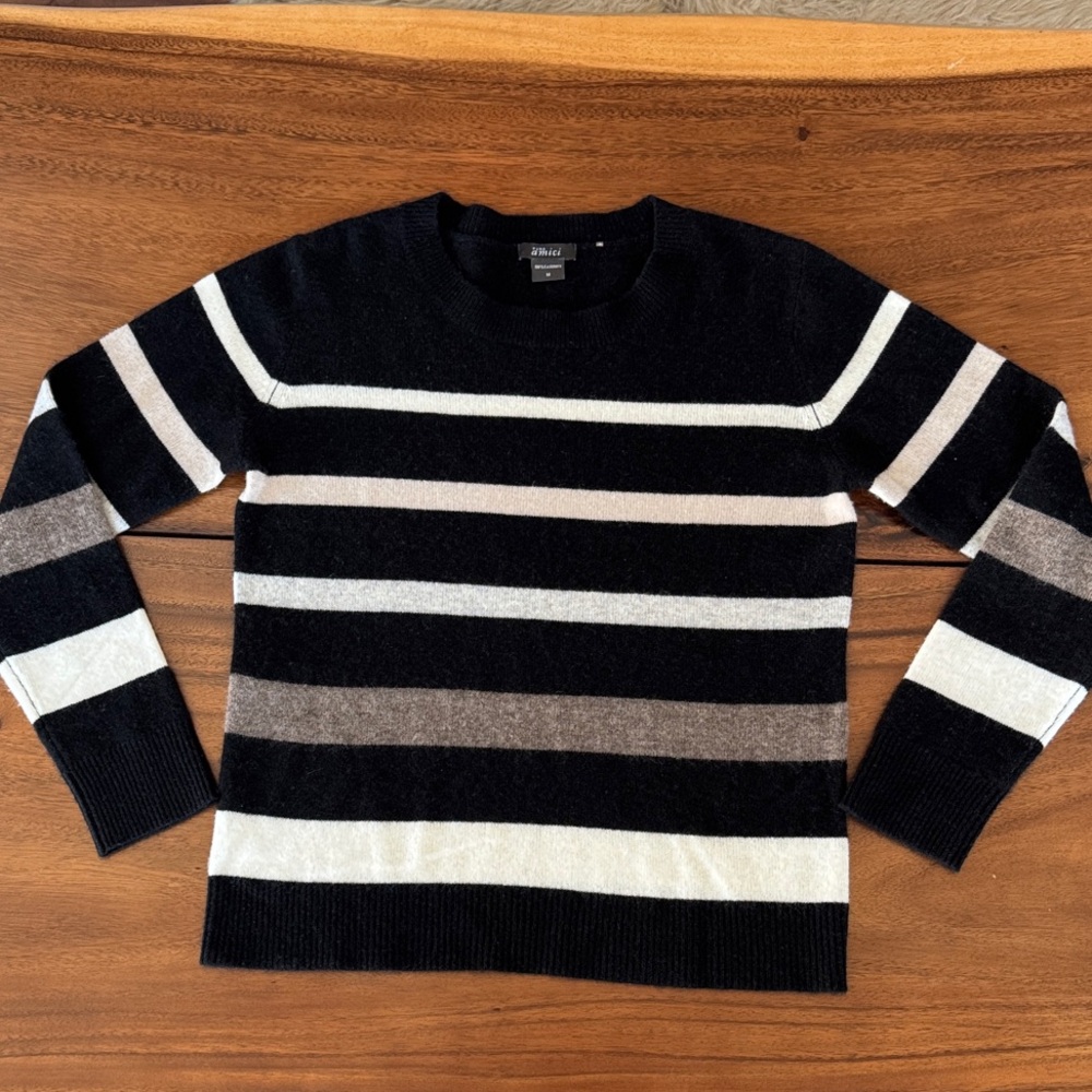Pure Amici 100% Cashmere Sweater | Women’s Medium | Soft Luxury Knit - Picture 2 of 4
